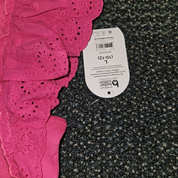 Wonder Nation Girls Pink Sleeveless Top Size L (10-12 - Picture 7 of 9